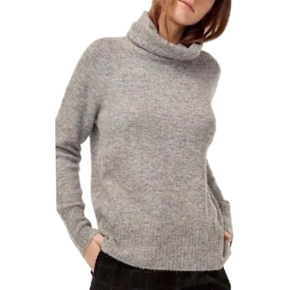 Babaton Sweaters - Babaton The Group Women’s Merino Wool Turtleneck Sweater Small Gray